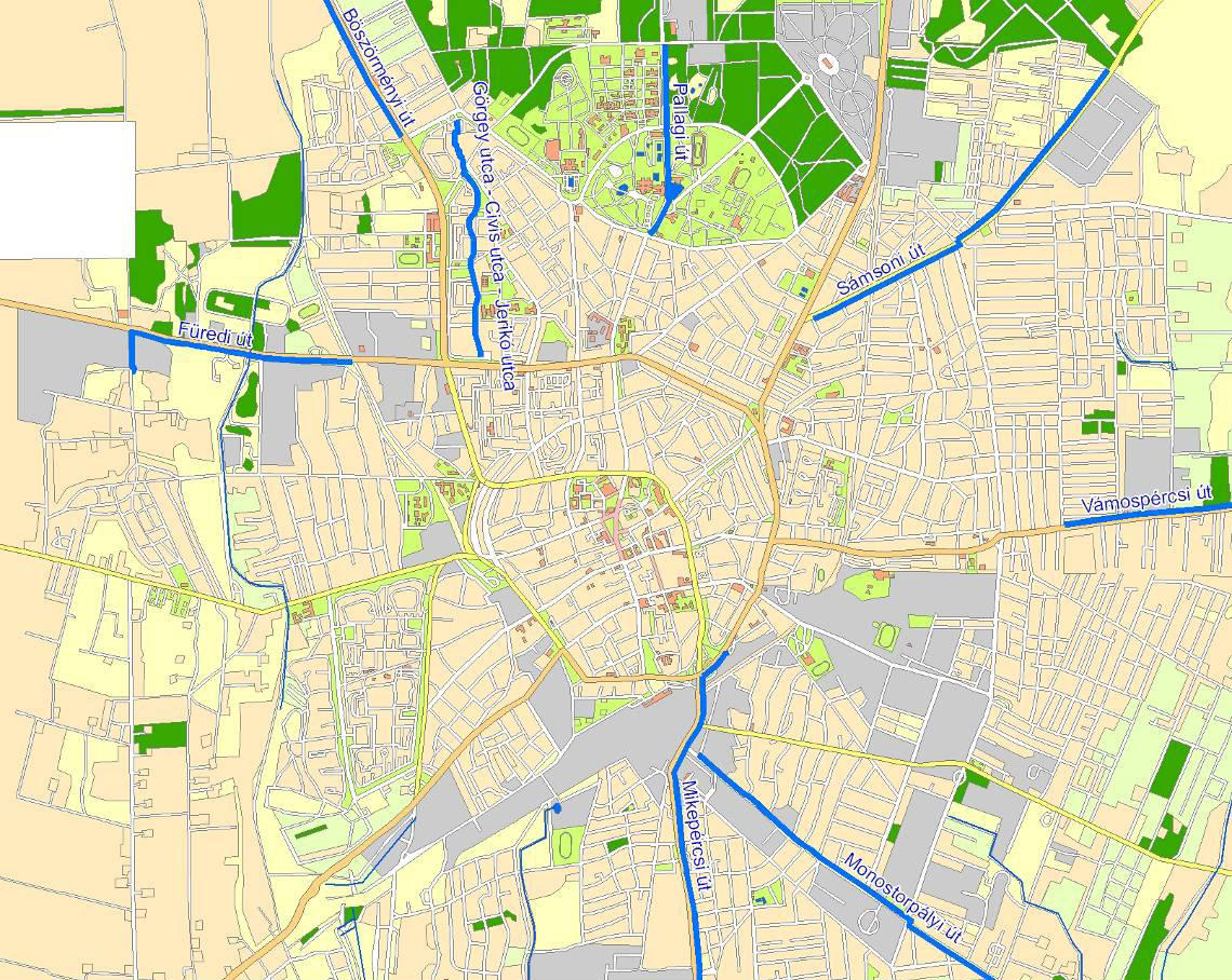 debrecen kerékpárút térkép Kerékpárút fejlesztés Debrecenben   BringaBuzi™ debrecen kerékpárút térkép